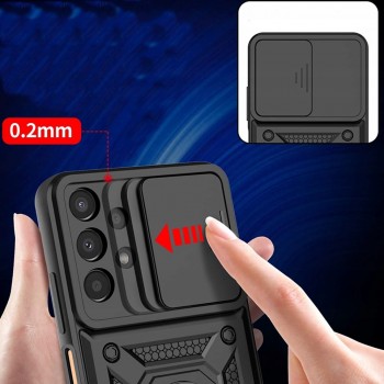 5in1 smūgiams atsparus dėklas su žiedu ir kameros apsauga (Samsung A23/A23 5G)